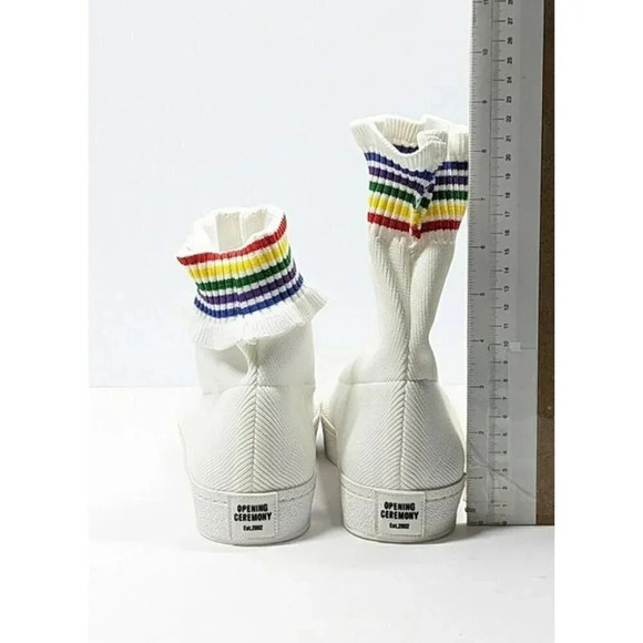 Opening Ceremony Women's Bobby Ruffled Sock Slip-On Sneakers Size 38 (MSRP $250) - Picture 8 of 10